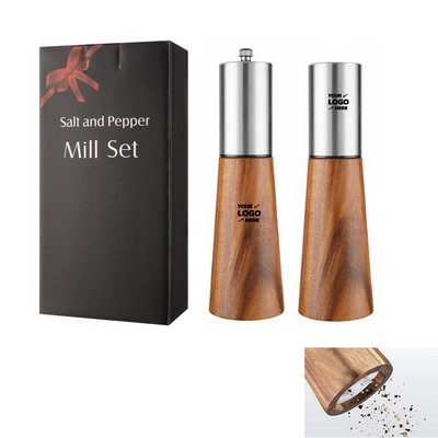 Wooden Salt And Pepper Mills With High Strength Ceramic Grinding Core