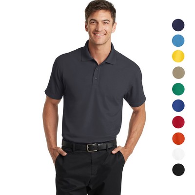 Port Authority Dry Zone Grid Polo w/ Screen Print 4.28 oz.