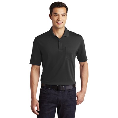 Port Authority® Dry Zone® UV Micro-Mesh Pocket Polo.