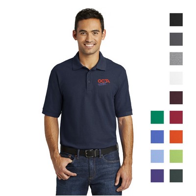 Port & Company® Core Blend Pique Embroidered Polo