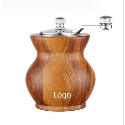 Manual Vase Shaped Wood Salt & Pepper Grinder