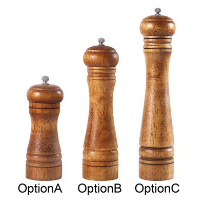 Durable Manual Wooden Pepper Grinder for Kitchen