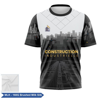 Unisex & Kids' Sublimation 160G Brushed Milk Silk Short