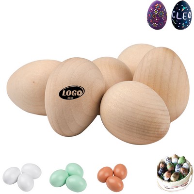 Customizable Wooden Easter Eggs